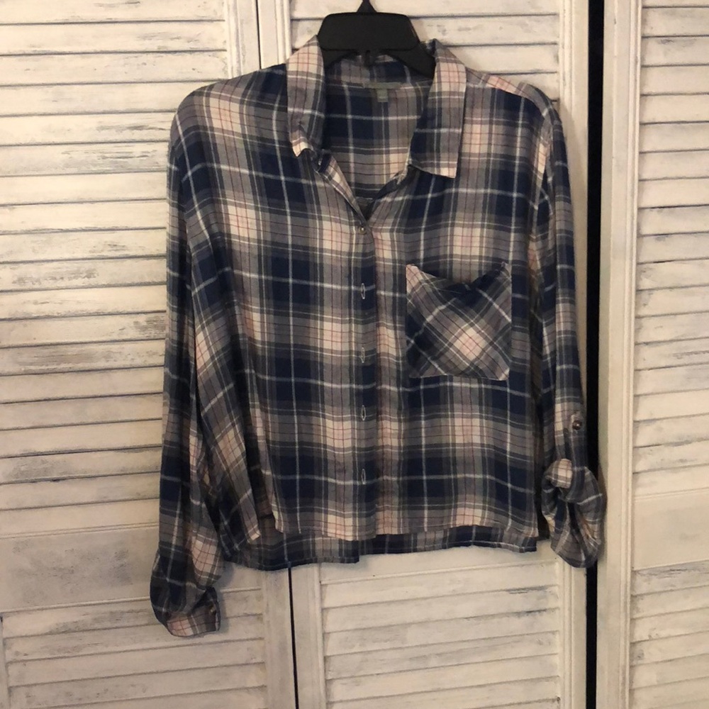 Crop flannel